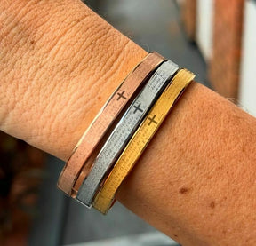 Bracelete de Aço Inox do Pai Nosso
