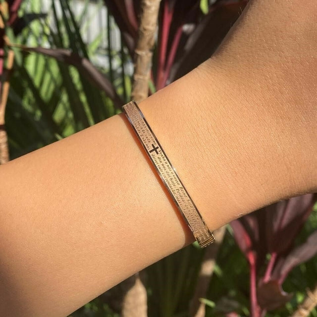 Bracelete de Aço Inox do Pai Nosso