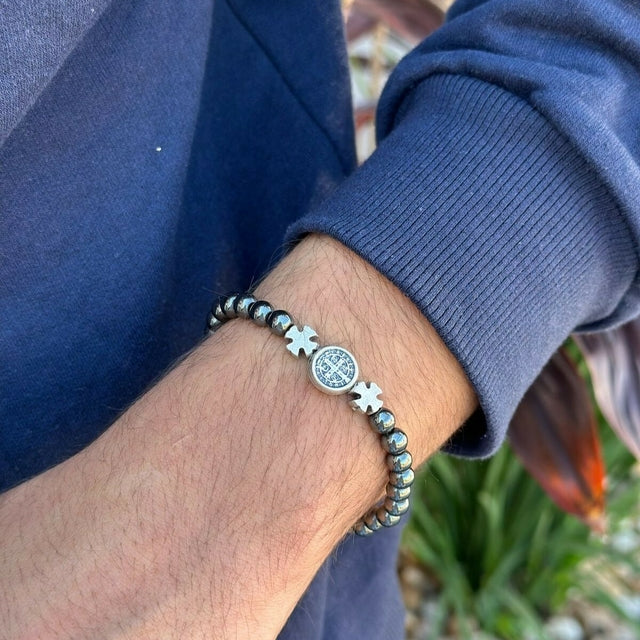 Pulseira Hematita São Bento