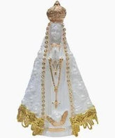 Imagem Nossa Senhora Aparecida Com Pérolas 14 Cm