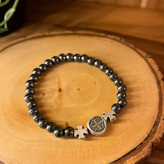 Pulseira Hematita São Bento